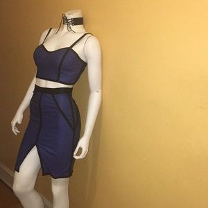 Royal Blue Two- piece Set